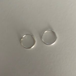 Small Silver hoop earrings